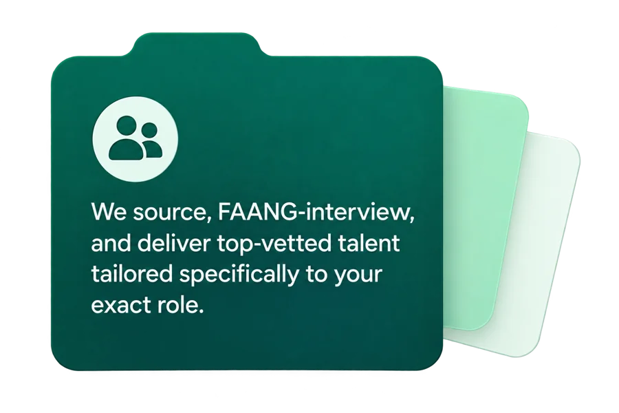 Recruiter reviewing a pre-vetted candidate ready for the R2 interview